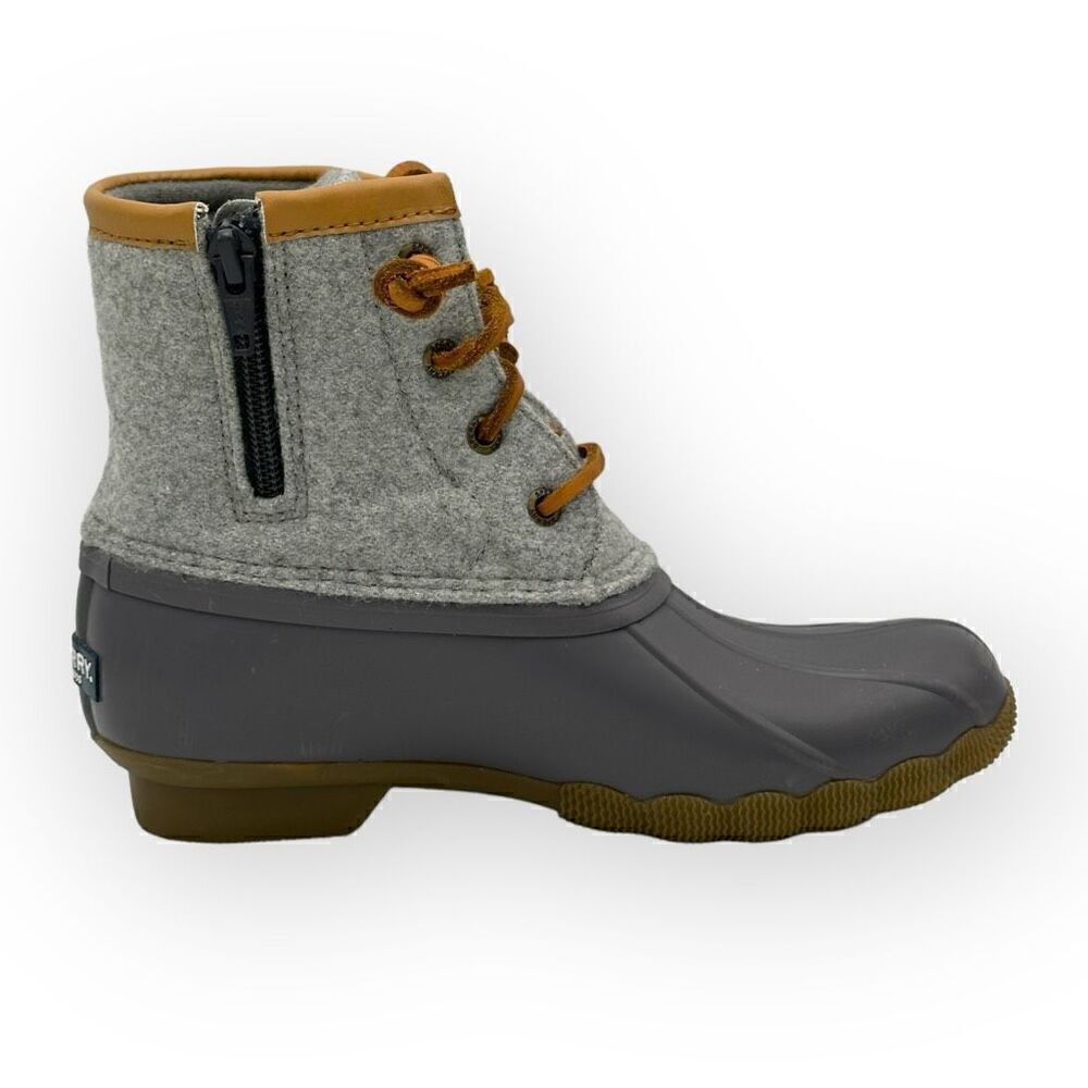 Sperry Youth Girls Saltwater STK163900 Boots Shoes Grey Girls 2m - Picture 3 of 10